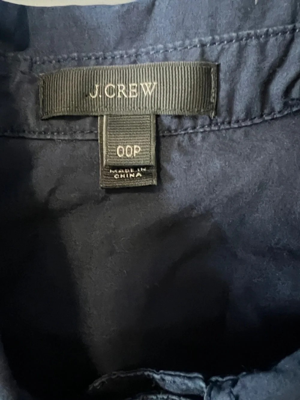 JCrew Poplin Popover Shirt Blue Size 00P